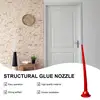 Caulking Nozzle Cones Universal Long Nozzle For Glue Multi-Purpose Sausage Glue Nozzle Hand Caulking Tools For Floor Bathroom 2