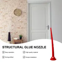 Caulking Nozzle Cones Universal Long Nozzle For Glue Multi-Purpose Sausage Glue Nozzle Hand Caulking Tools For Floor Bathroom 2