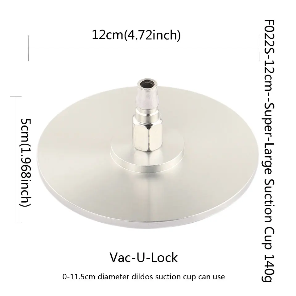 FREDORCH Sex Machine Attachments Super Big Suction Cup For VAC-U-LOCK Dildo Aluminum Alloy Material Good Quality Accessories sex toy