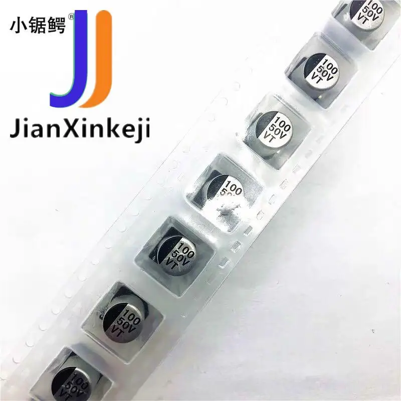 

20pcs 100% orginal new SMD capacitor electrolytic SMD 100UF 50V volume 8*10.5MM