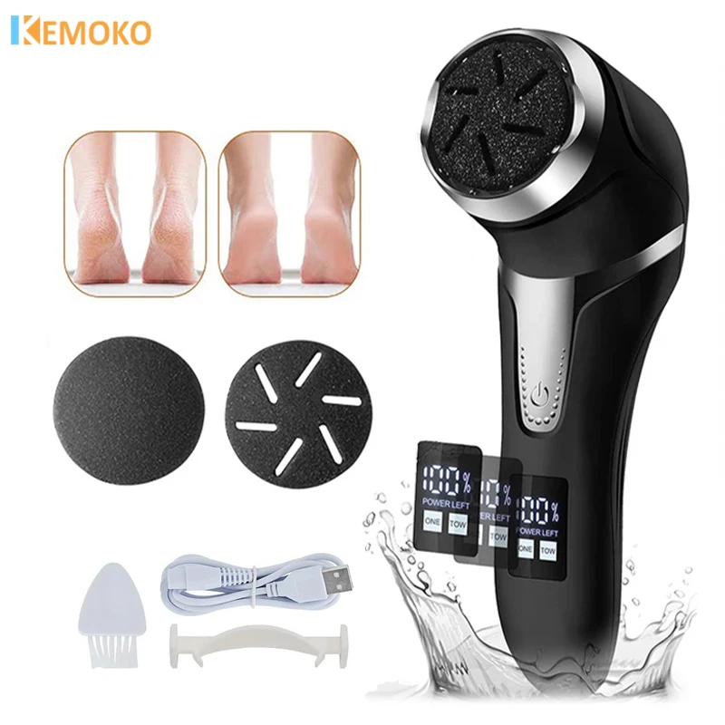 Electric Foot File Pedicure Remover Leg Heels Remove Hard Cracked Dead Skin Callus Remover Feet Feet Files Clean Foot Care lazy shower scrubber massager back sucker brush non slip bath pad easy clean body care wash mat bathroom tool remove dead skin