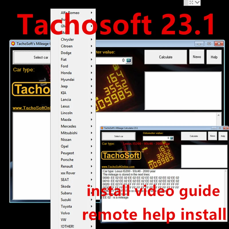 TachoSoft Mileage Calculator 23.1 TachoSoft Mileage Counter Calculation
