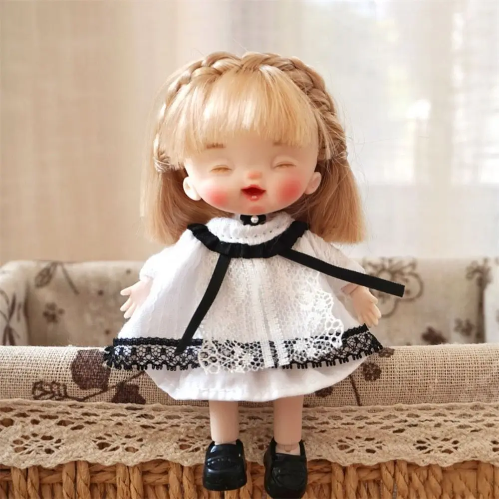 1/12 Bjd Doll Ob11 Movable Joints Ob11 Doll with Clothes Adjustable Mini Obitsu 11 Clothes Dolls Kawaii 14CM Ob11 Bjd Doll Baby 3