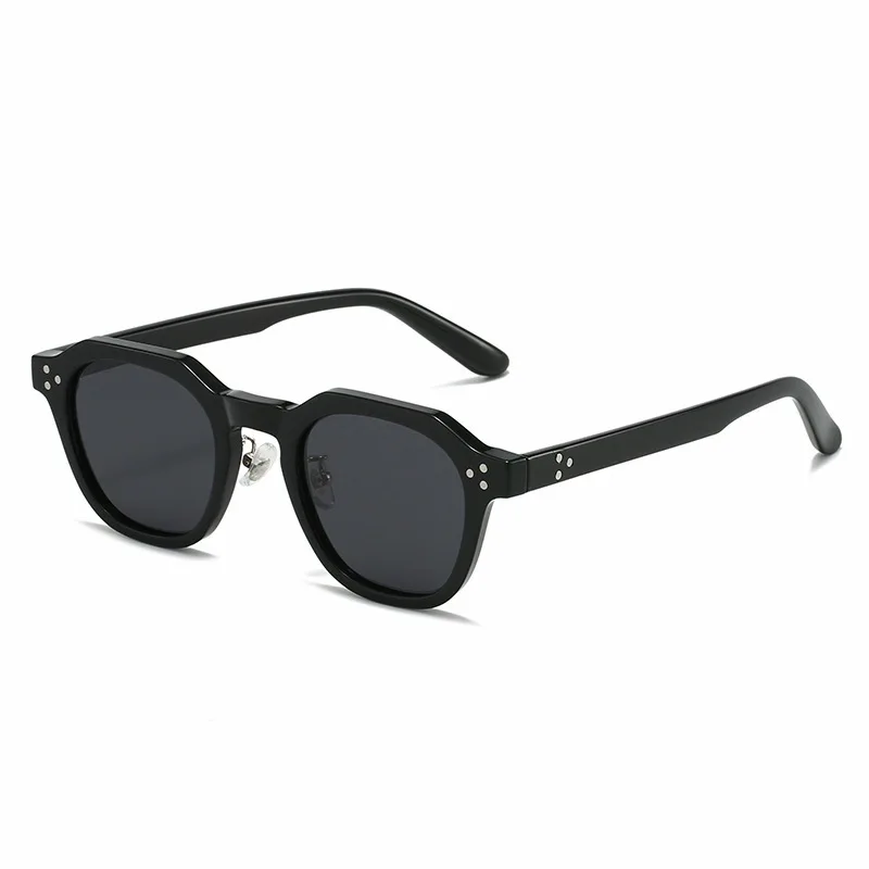 Retro Polarized Sunglasses Men Ultralight TR90 Frame Polygon Women Outdoor Travel Eyewear