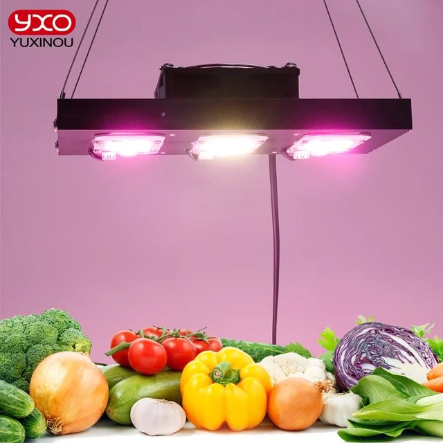 1500W Cob Dob Led Grow Light 110V 220 V Teljes Spektrum Növekedési Fitolamp Hűvös Ventilátorral Hidroponikus Üvegházhatású Beltéri Zöldségmaghoz - Image 4