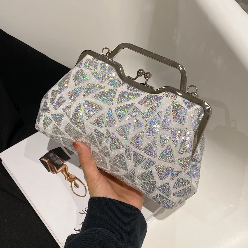 Fashion Shining Glitter Women Handbags For Women 2023 Clutch Bags For Women Wedding Evening Bag Sequined Party Crossbody Bags