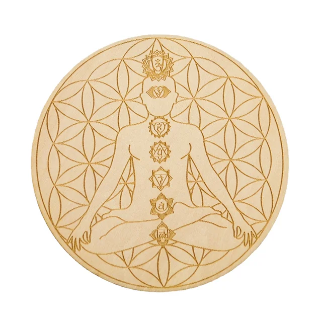 차크라 나무 보드: 형이상학적 명상과 의식의 문