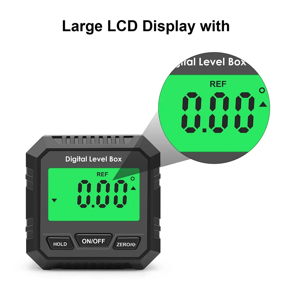 4*90&deg; Degree Digital Level Box Protractor Angle Finder Bevel Gauge Inclinometer with Magnetic Based Backlight