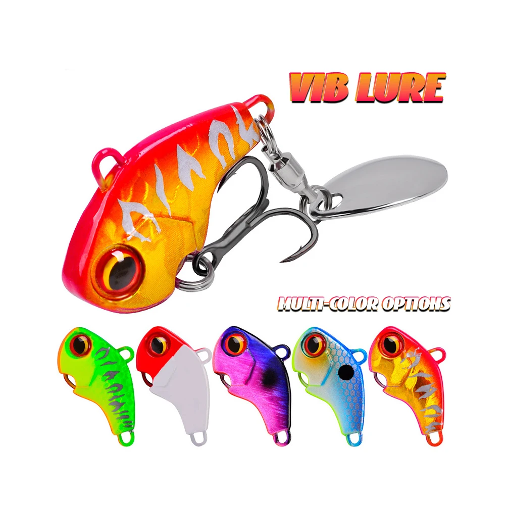 

ORJD 1Pcs Rotating Metal VIB Vibration Fishing Lures Spinner Spoon 6g 10g 15g 21g 28g Jigs Trout Hard Baits Fishing Tackle Pesca