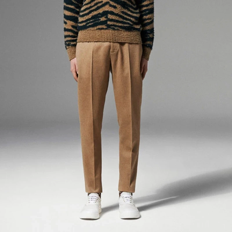 

Men's Straight Leg Pants Spring And Autumn New Solid Color Fashion Vitality Youth Simple Casual Large Size Pants