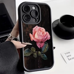 Aesthetic Rose Floral Pattern Soft Phone Case - A53 5G (1)