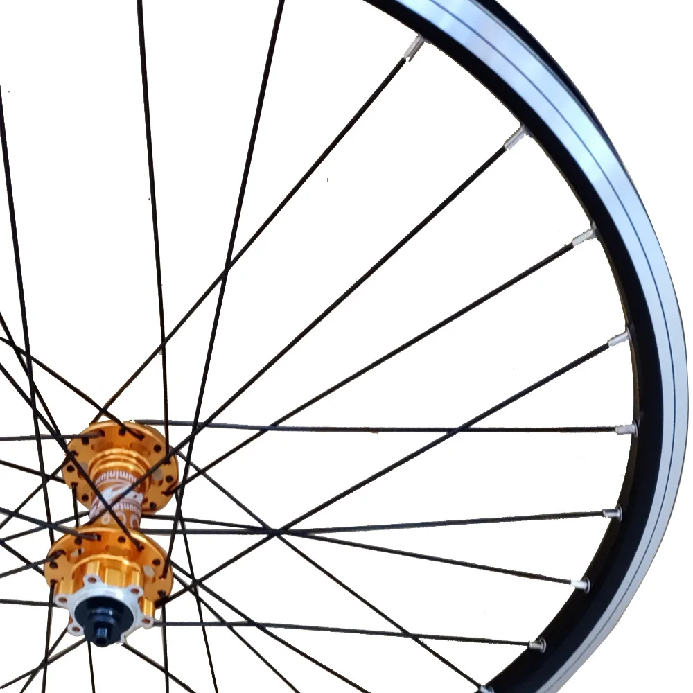 自転車用ディスクブレーキホイールセット,密閉型32hフロントベアリング