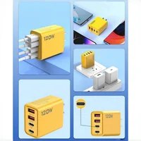 2Pack 120W 4 Port USB Type C Double PD Fast Charger for All Cell Phone for iPad Lot US Plug Universal Quick Wall Charger 4