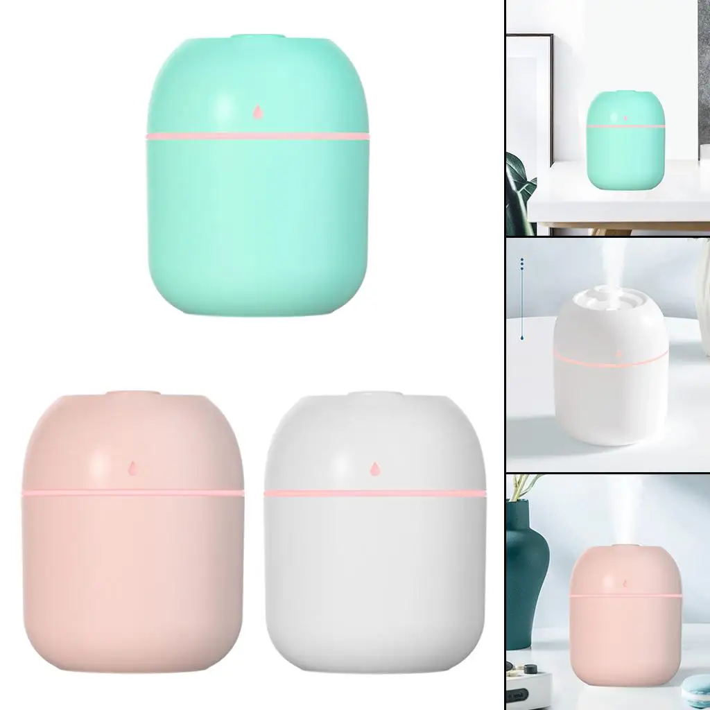 USB Essential Ultrasonic Humidifier LED Light Cool Mist Premium Humidifying Fragrances Auto Shut-Off for Office 