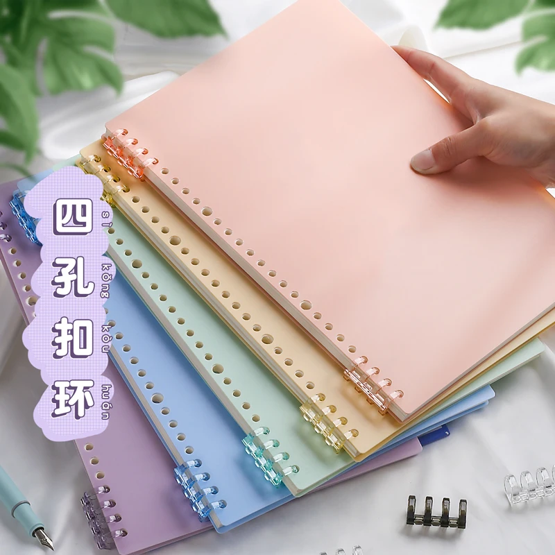 Folhas a4 a5 b5 20 Buraco Pasta Transparente pp Solto-folha Capa Índice Divisor Separador Notebook Acessório Artigos de Papelaria Útil 6