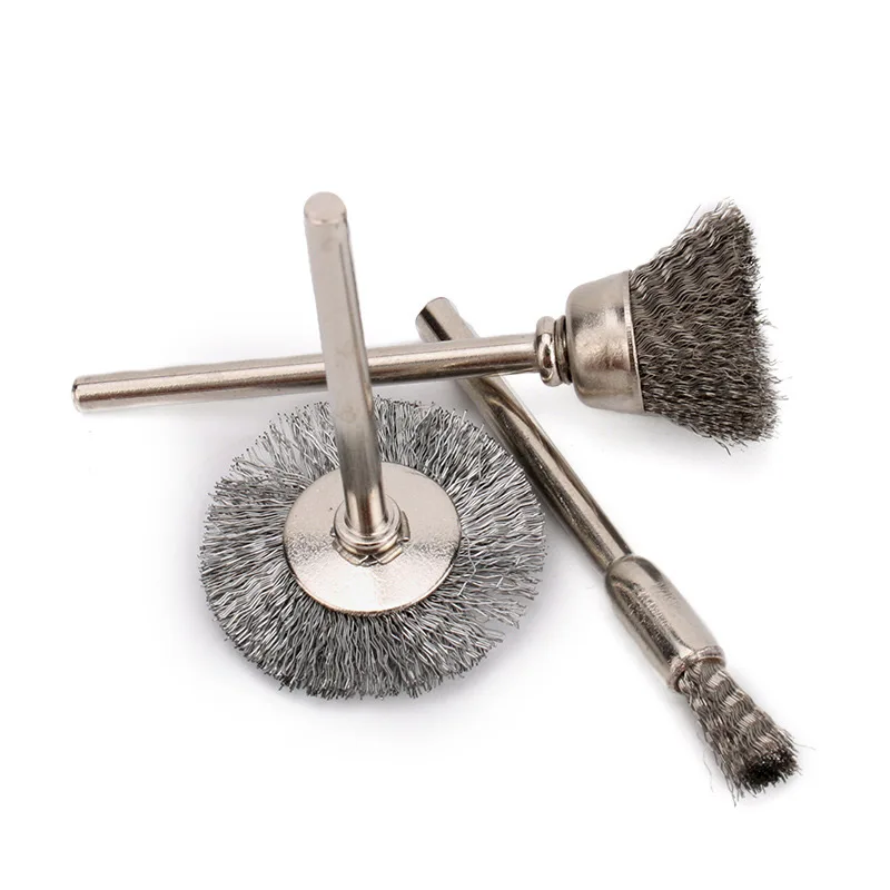 Steel Wire Brush Rotary Tool Drill Brush For Drill Polishing Grinding Wheel Rust Removal Polishing Brush