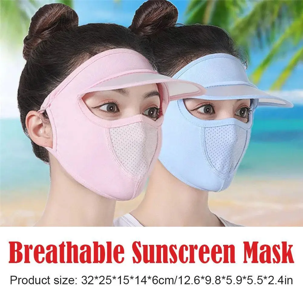 

Anti-ultraviolet Dust-proof Female For Riding Lens Mask Adjustable Men's Caps Sun Protection Detachable