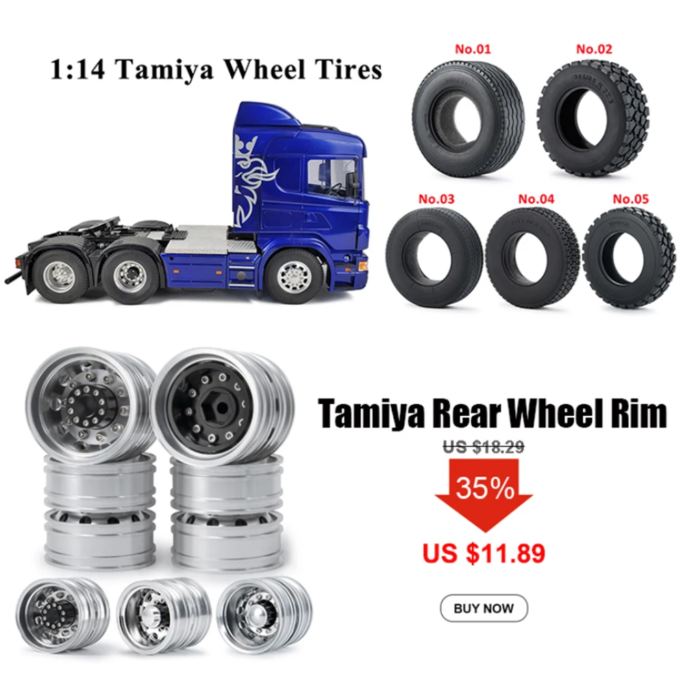 Compatible With Tamiya 1/14 RC トレーラー トラクター トラック カー
