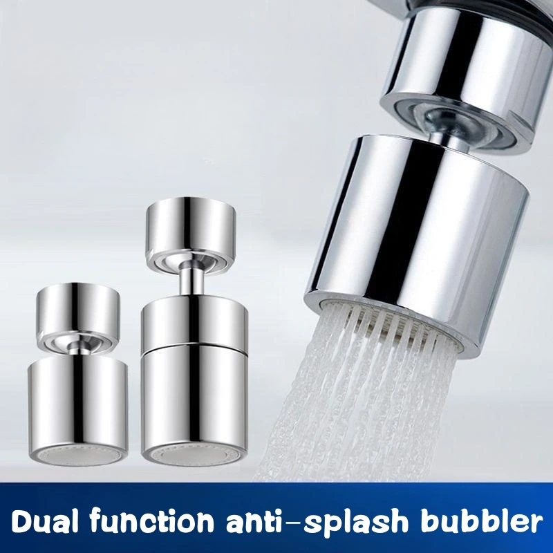 ฟังก์ชั่น Dual Anti-splash Bubbler ก๊อกน้ําห้องครัว Aerator 360 องศาหมุน Tap Water Diffuser ห้องน้ําน้ํากรองหัวฉีดผสม 1