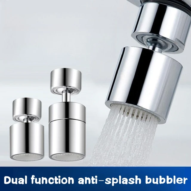 ฟังก์ชั่น Dual Anti-splash Bubbler ก๊อกน้ําห้องครัว Aerator 360 องศาหมุน Tap Water Diffuser ห้องน้ําน้ํากรองหัวฉีดผสม 1