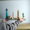 USA Famous Architecture Micro Mini Building Blocks  Adult Puzzle Toy Kit Assemble Decoration Brick Gift New York Skyline Capitol 2