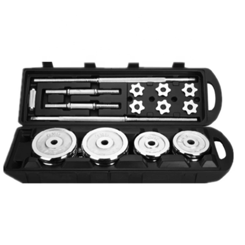 

Wholesale Adjustable Plated Dumbbell Barbell Set 15 20 30 50kg Paint Dumbbell sets Dumbbell Free Weights For Bodybuilding