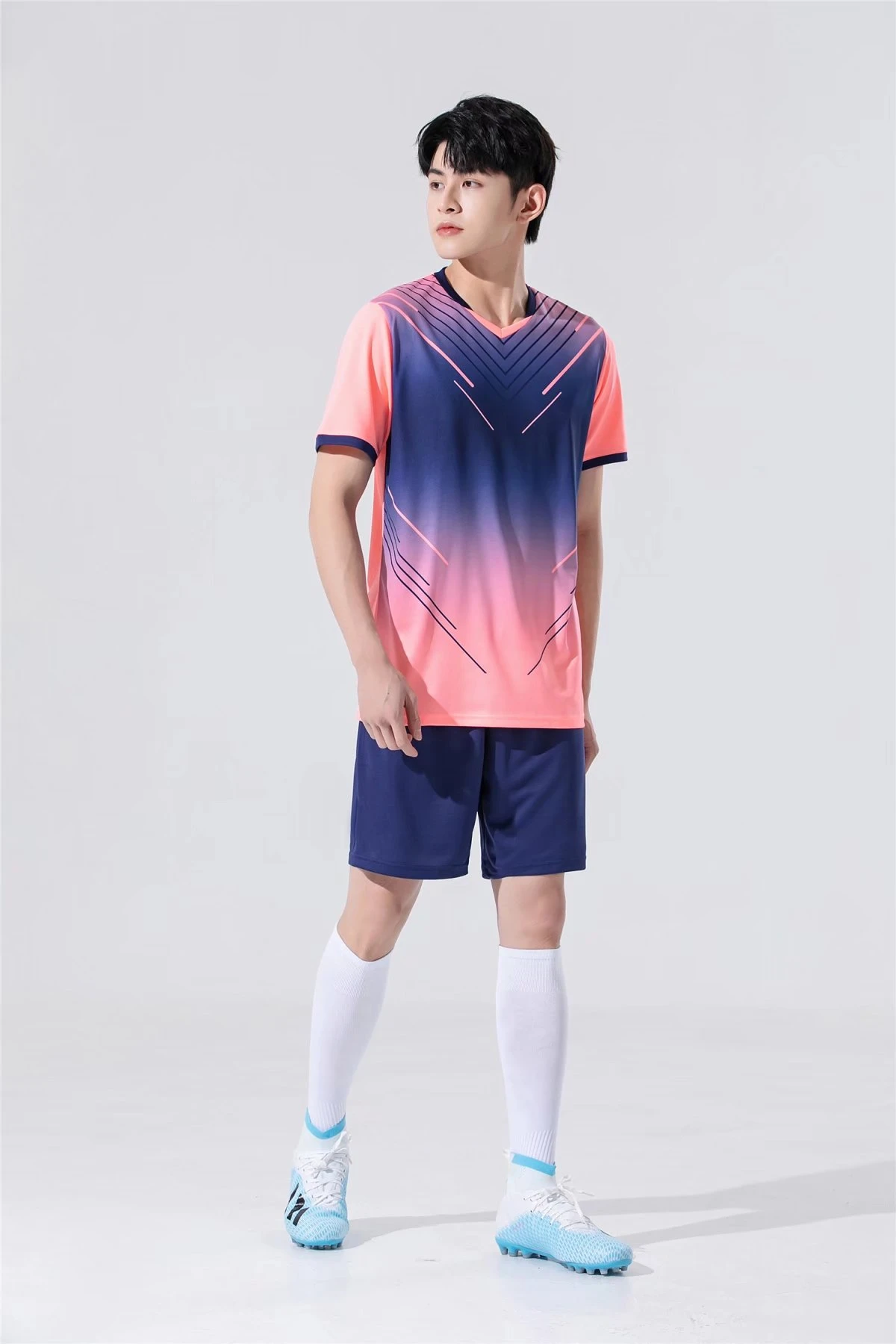 Fruncir el ceño césped Consejo Conjunto de camisetas de fútbol para adultos y niños, uniformes de Color  azul oscuro con nombre personalizado, rosa y naranja, traje de  entrenamiento para hombres, 2022| | - AliExpress