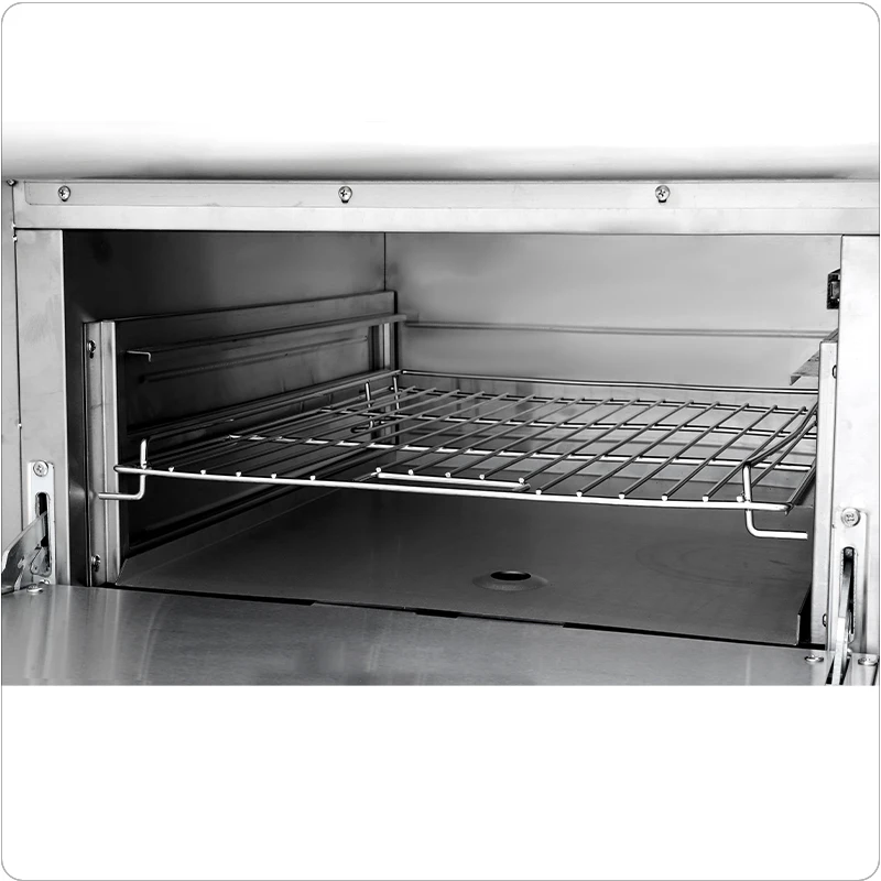 Commercial Electric Stainless Steel LPG Gas Stove With Oven Built-In Ceramic Surface For Household And Commercial Cooking 6