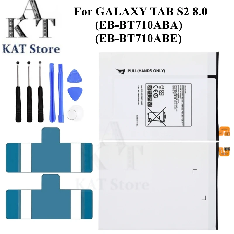 Eb-Bt710Abe 4000Mah Tablet Batteria Per Samsung Galaxy Tab S2 8.0 2015 T710 T713 T715 T717 T719 Batteria Ricambio
