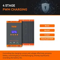 PowMr MPPT 60A 40A 30A 20A LCD contrôleur de Charge solaire 12V 24V 36V 48V batterie automatique panneau solaire régulateur intelligent Support Lifepo4 3
