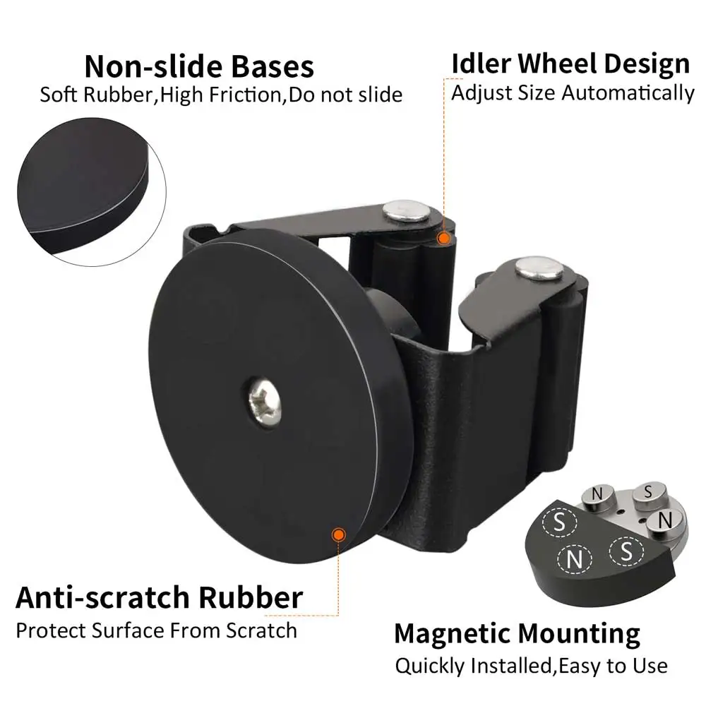 black magnetic mop and broom holder montagem 03