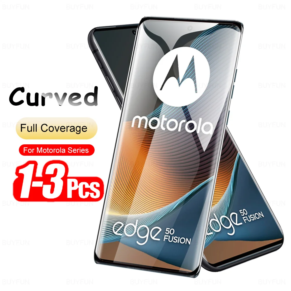 Pellicola In Vetro Temperato Curvo Per Motorola Edge 50 Fusion &ndash; Copertura Totale