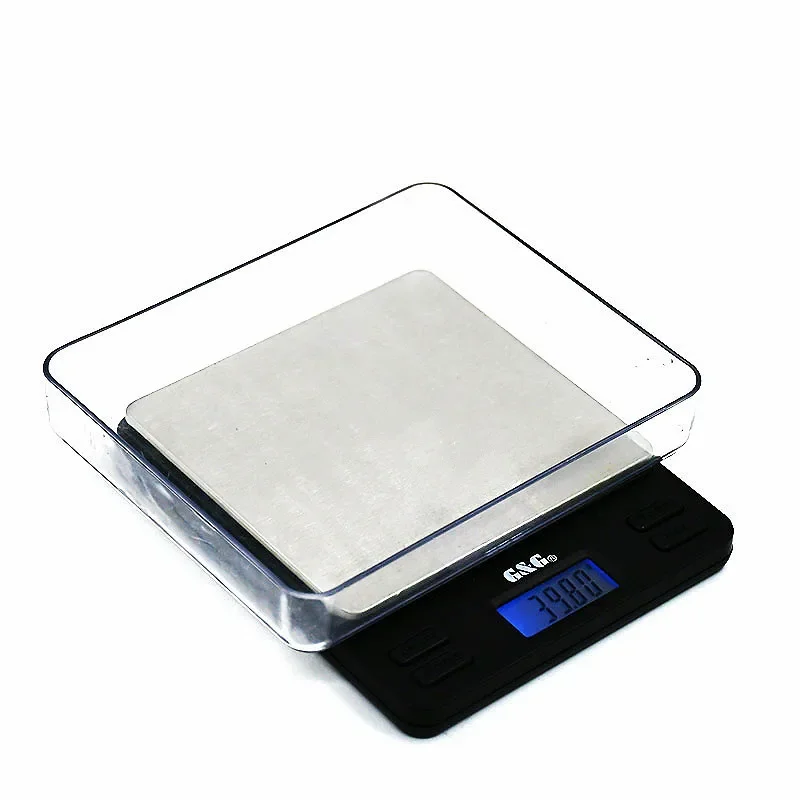 Pocket Scale Portable Balance Mini Electronic Gold Jewelry Kitchen Weight Balance Digital Scale Range 200g/1200g/2000g d=0.1g