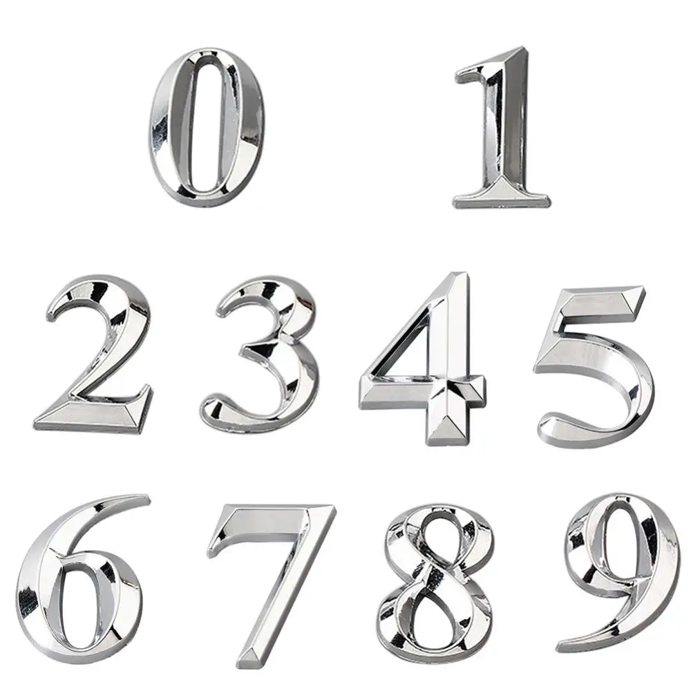 5cm Adresse Anzahl Tür Buchstaben 3D Ziffern Ziffer Platte Plaque