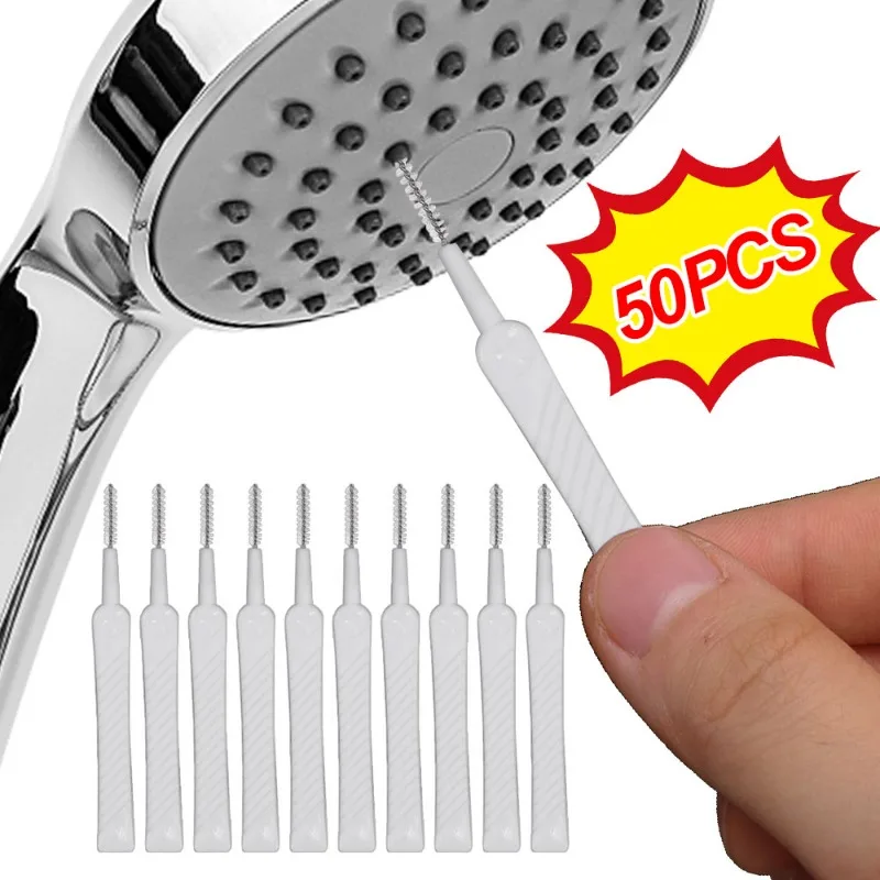 

10/50PCS Mini Shower Head Cleaning Brush Anti-Clogging Mobile Phone Hole Pore Gap Cleaner Computer Keyboard Dust Cleaning Tool