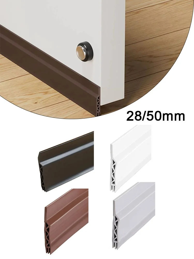 

100CM Door Bottom Sealing Strip Household Sound Insulation Strip Windproof Strip Gap Blocker Home Bedroom Hardware