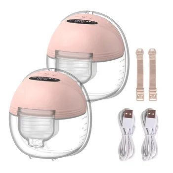 Wearable Breast Pump Hands Free Electric Portable Wearable Breast Pumps Slient BPA-free Breastfeeding Milk Collector 1