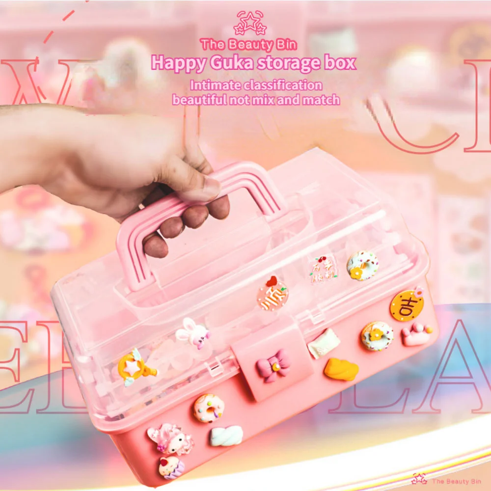 Kawaii DIY 크림 글루 구카 세트, 핸드 원장 재료 팩, 수공예 작품 제작 스티커, diy 재료 장난감, 어린이 선물