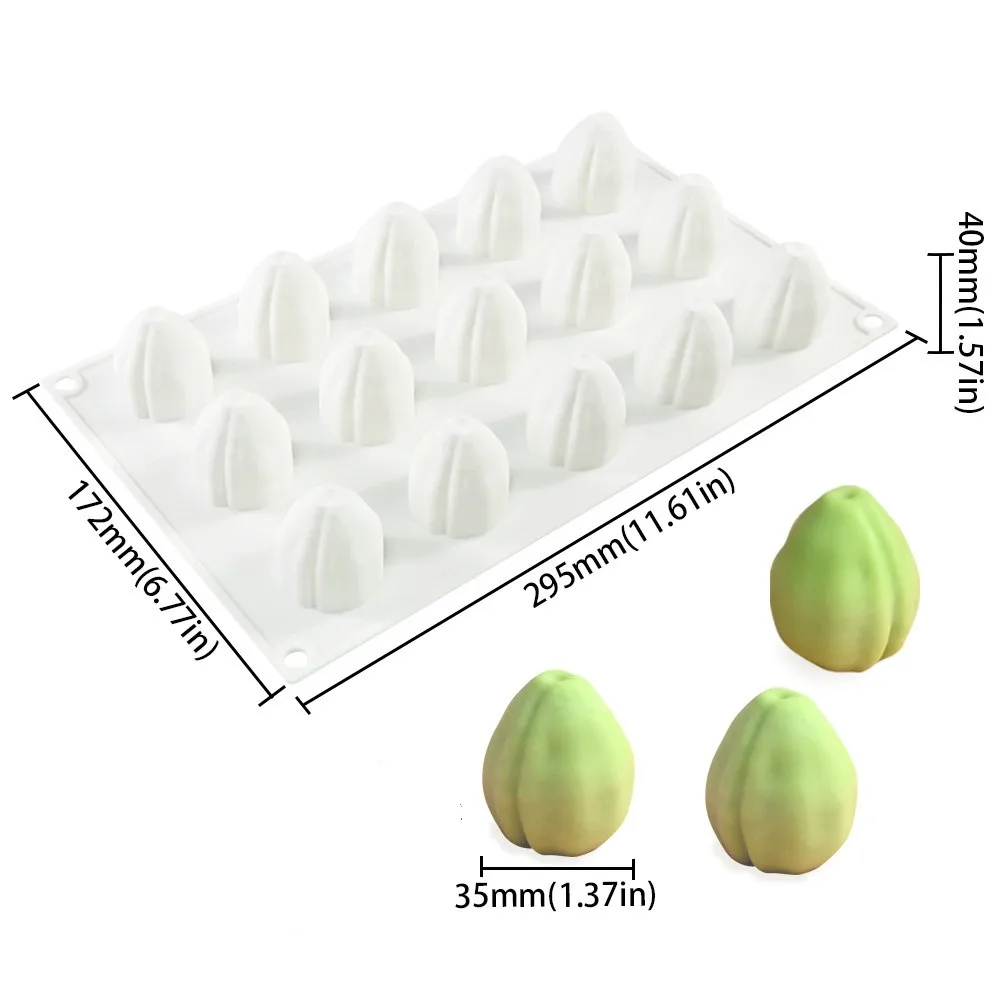 Silicone Baking Molds for 3D Fruit and Chocolate Cake Decoration