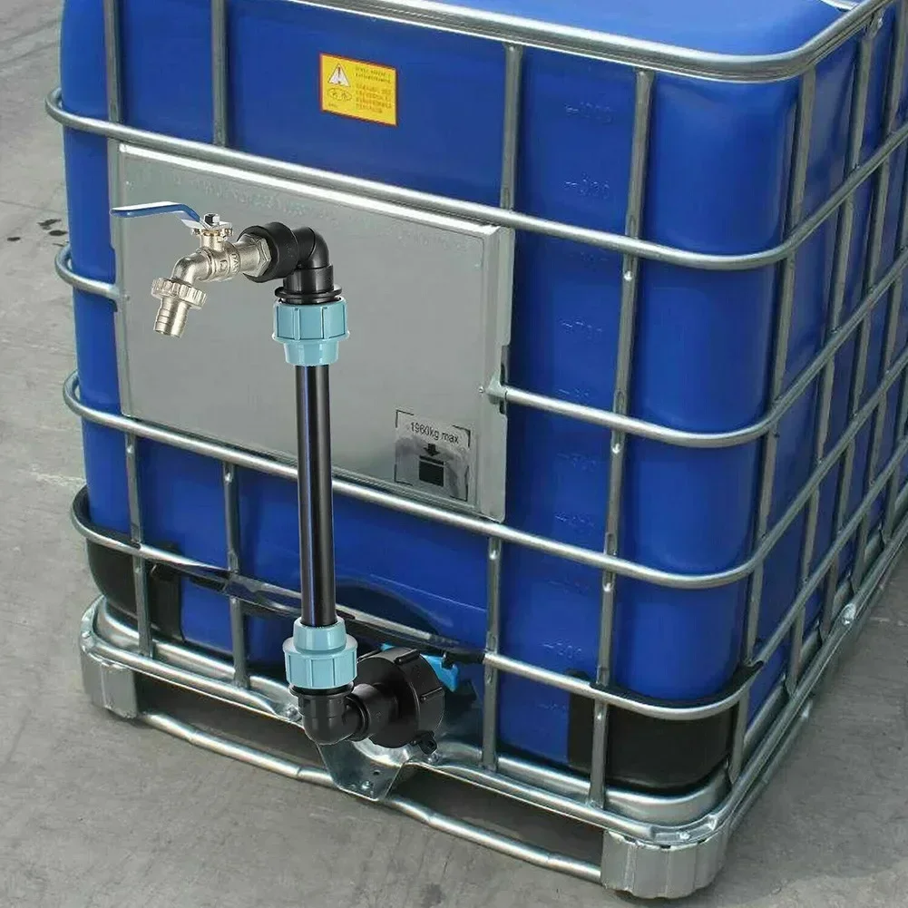 Rubinetto A Collo Di Cigno 3/4 Di Pollice Per Serbatoio IBC – Adattatore In Ottone Con Nastro Tegola – Valvola Di Scarico Per Acqua Piovana - 4