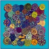 130cm Luxury Brand Welkin Snail Print Silk Scarf For Women Headband High Quality Large Square Scarves Female Twill Shawls 1