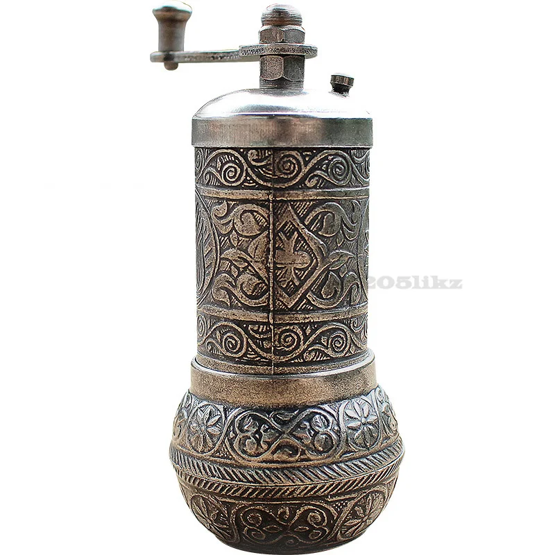 

Turkey Imported Copper Grinder Household Manual Grinder Hand Coffee Beans Pepper Kitchen Spices Medicated Food Grinding