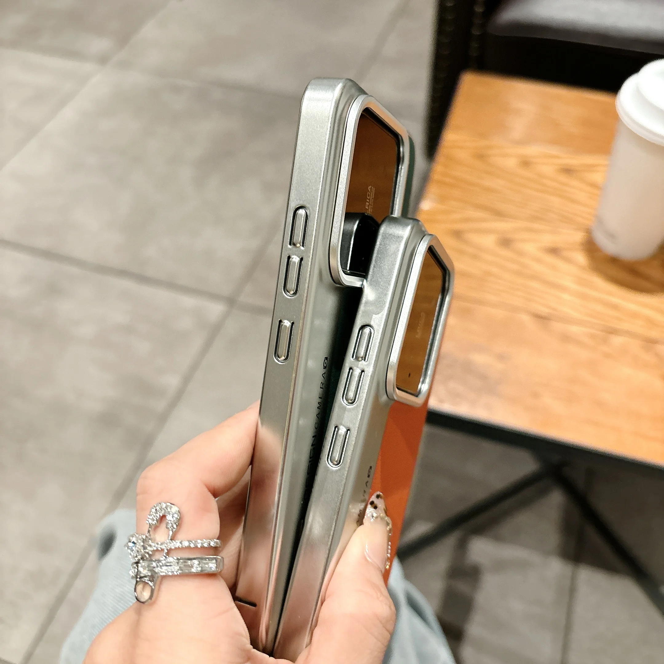 Elegant Leather Stitching Phone Case - Stylish Plating & Shockproof Design