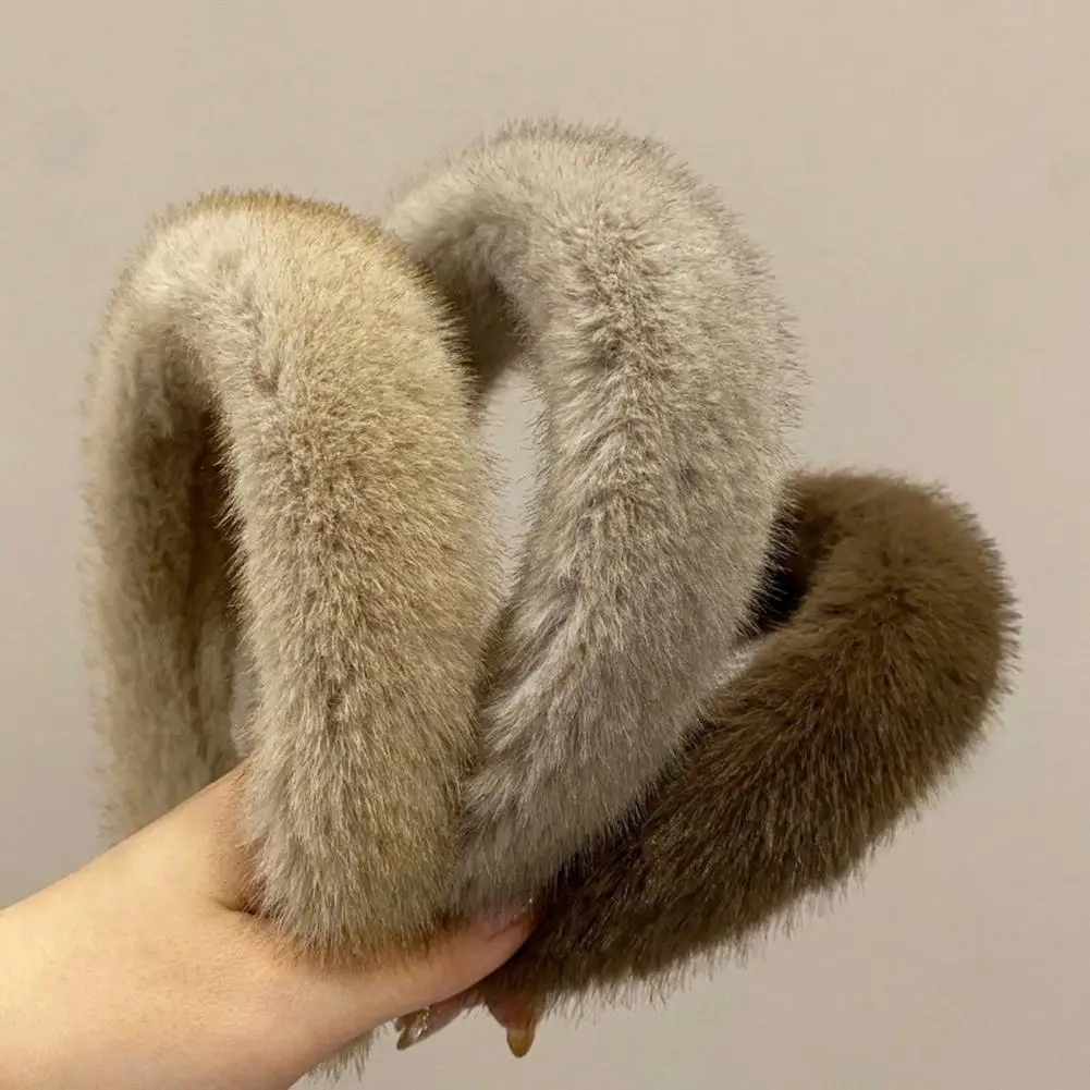 

Winter Imitation Mink Plush Fur Sponge Headbands Fashion Hair Accessories Women's Trend Casual Hairband Hair Band Hoop Girl New