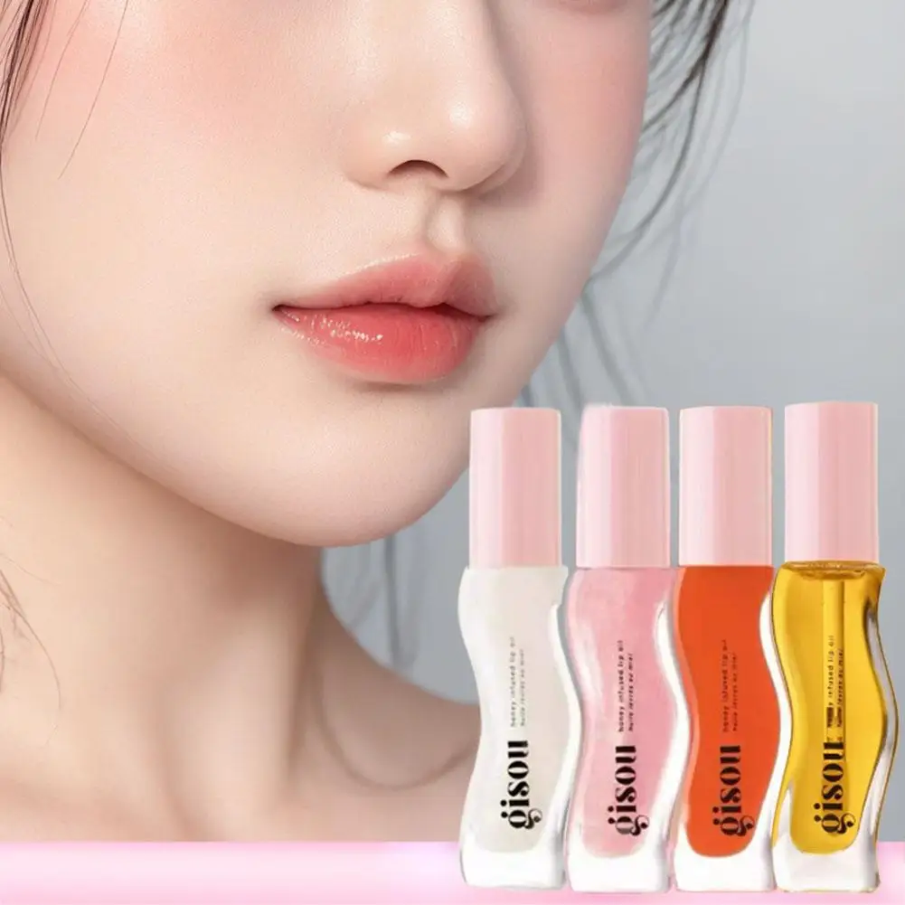 Water Light Honey Essence Lip Oil Long Lasting Moisturizing Fruity Shimmer Jelly Reduce Lip Lines Liquid Lipstick Gloss Makeup 3