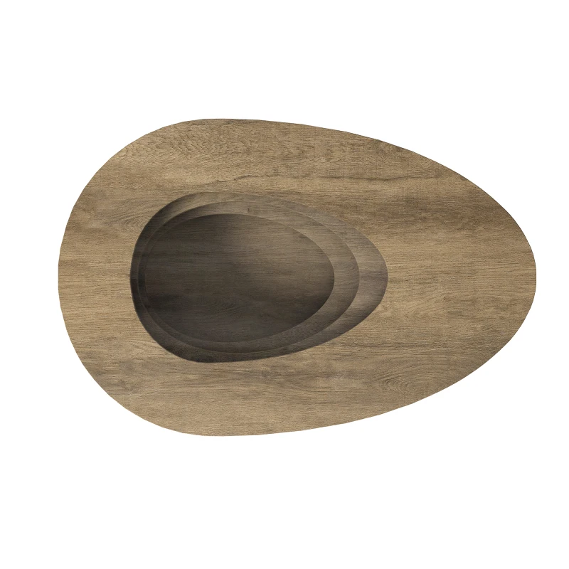 Oval coffee table, designed boldly and aesthetically pleasing, easy to clean, sturdy and durable, suitable for living rooms 3