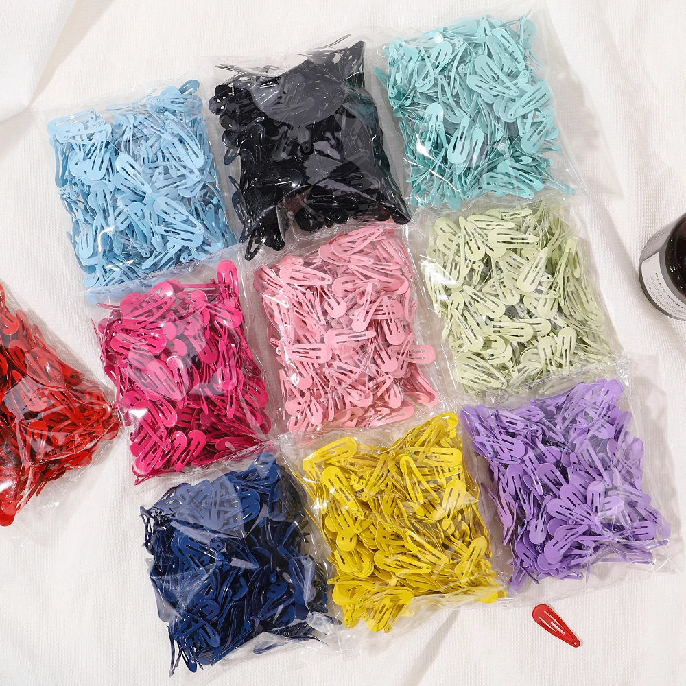 Hair Clips Hair Accessories 30Pcs/bag Girls Cute Mini Colorful Waterdrop Shape Hairpin Sweet Hair Clips Barrettes Slid Clip