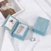 1pc Pu Leather Book-Shaped Ring Box With Suede Fabric Lining Creative European Flip Lid Magnetic Ins Ring Box Jewelry Gift Box 4