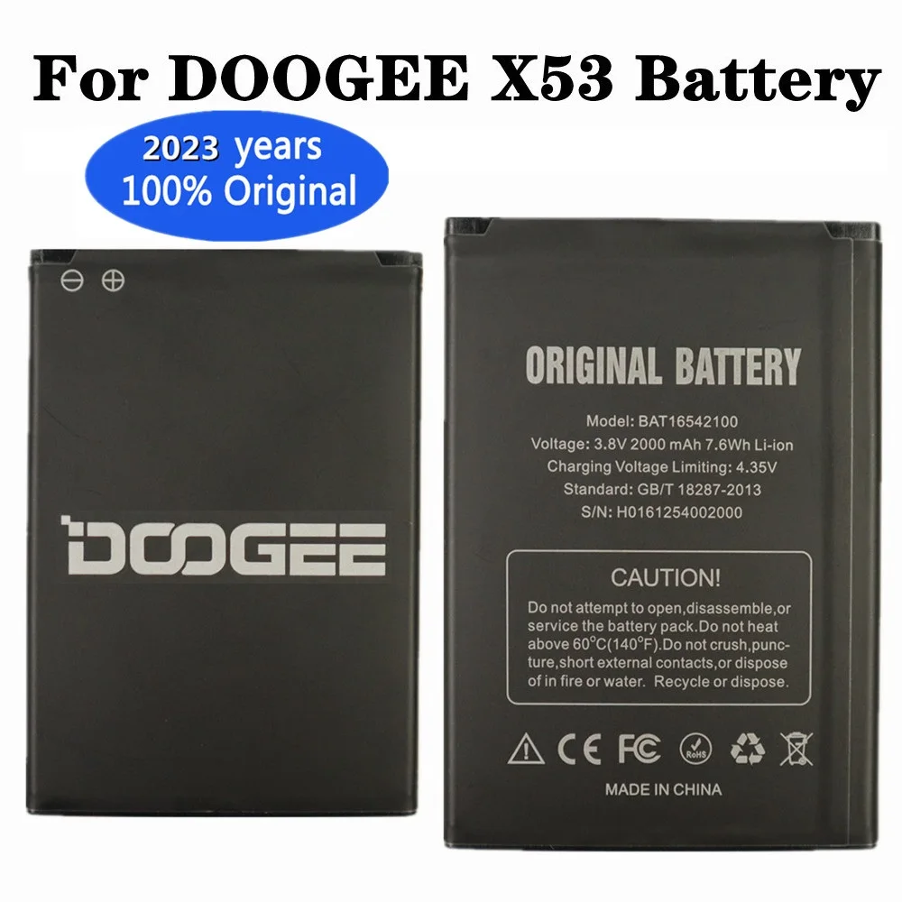 

2023 Years New Original Phone Battery For DOOGEE X53 BAT18532200 2200mAh Mobile Battery Bateria In Stock + Tracking Number