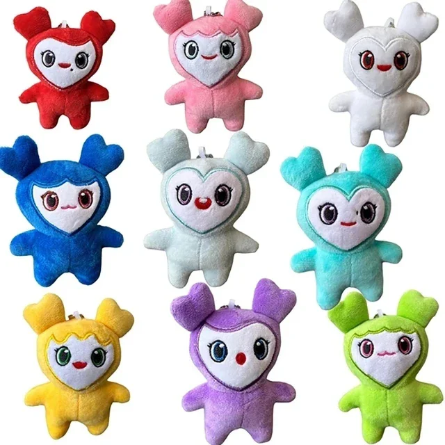 Plush Toy Cartoon Animal TWICE Momo Doll Keychain Pendant 9PCS/lot for Fans Girls Birthday Gifts plush keychain plush doll plush toy key chain